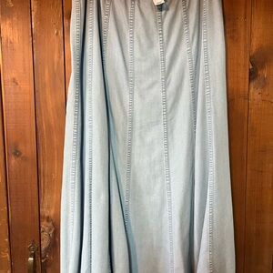 Light Blue Denim Skirt